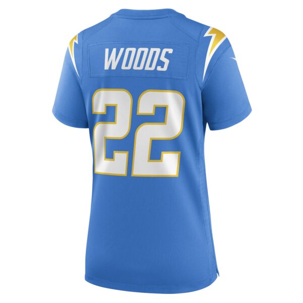 Women’s Los Angeles Chargers JT Woods Nike Powder Blue Game Player Jersey