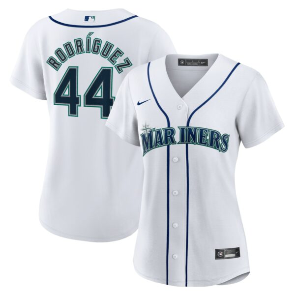 Women’s Seattle Mariners Julio Rodriguez Nike White Home Replica Player Jersey