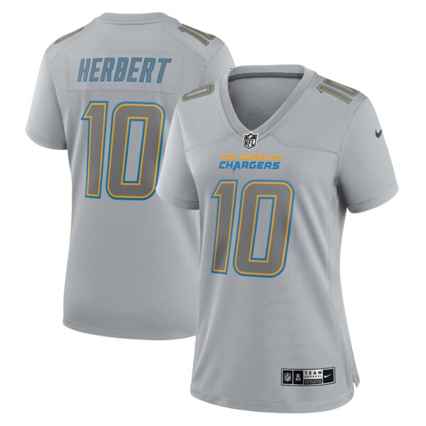 Women’s Los Angeles Chargers Justin Herbert Nike Gray Atmosphere Fashion Game Jersey