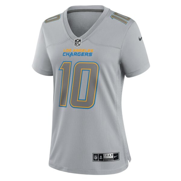 Women’s Los Angeles Chargers Justin Herbert Nike Gray Atmosphere Fashion Game Jersey