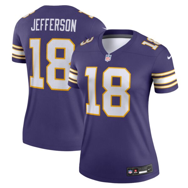 Women’s Minnesota Vikings Justin Jefferson Nike Purple Alternate Legend Jersey