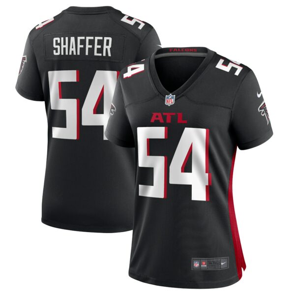 Women’s Atlanta Falcons Justin Shaffer Nike Black Game Jersey