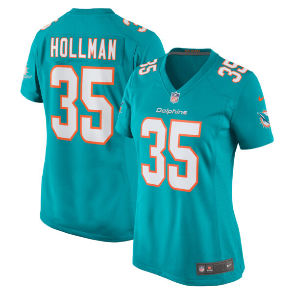 Women’s Miami Dolphins Ka’Dar Hollman Nike Aqua Home Game Player Jersey