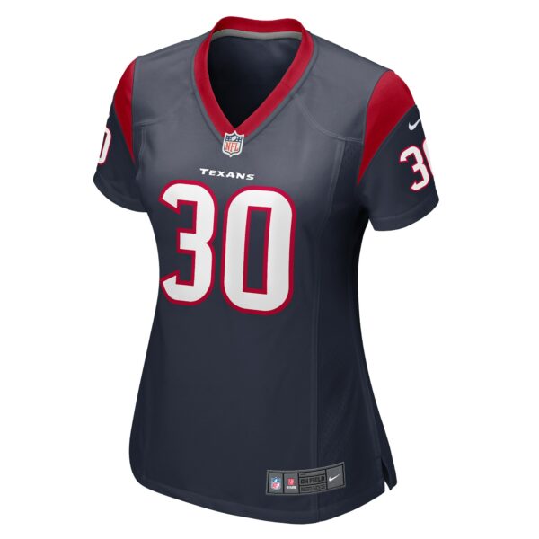 Women’s Houston Texans Ka’Dar Hollman Nike Navy Team Game Jersey