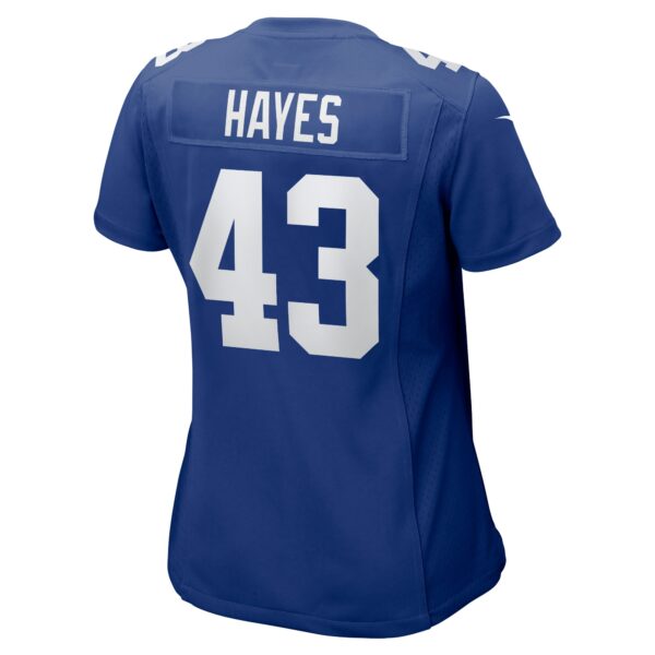 Women’s New York Giants Kaleb Hayes Nike Royal Team Game Jersey