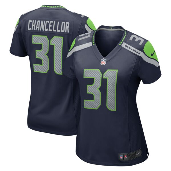 Women’s Seattle Seahawks Kam Chancellor Nike College Navy Retired Player Game Jersey