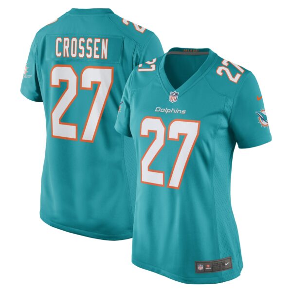 Women’s Miami Dolphins Keion Crossen Nike Aqua Game Player Jersey