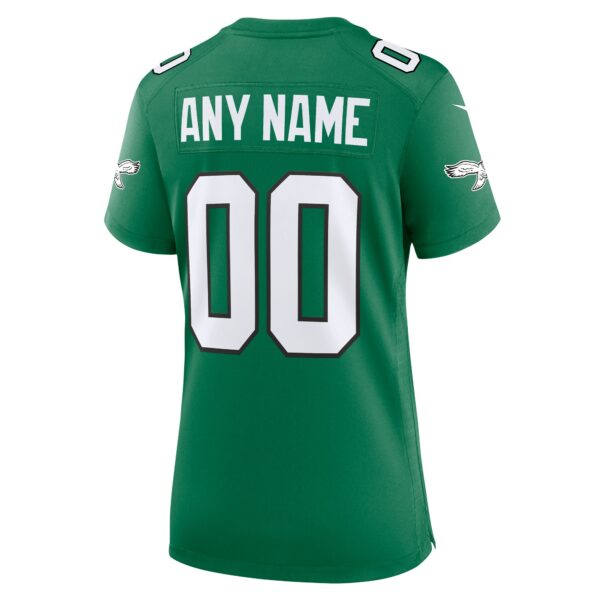 Women’s Philadelphia Eagles Nike Kelly Green Alternate Custom Game Jersey