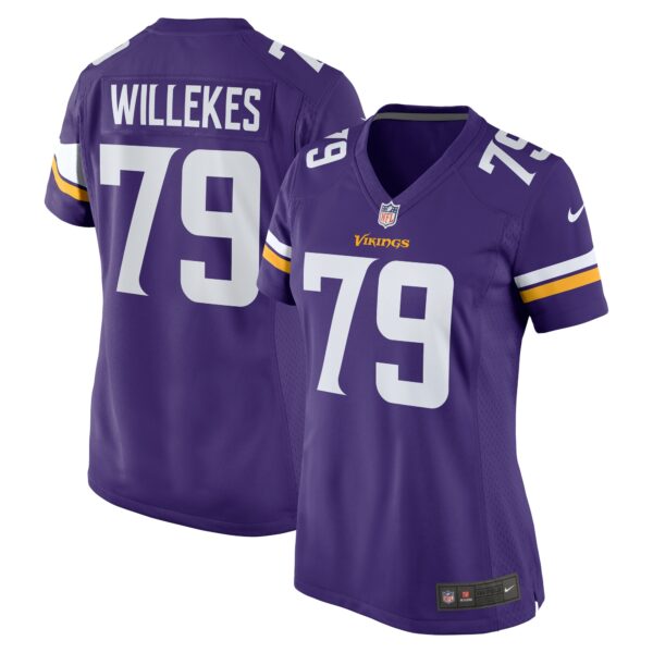 Women’s Minnesota Vikings Kenny Willekes Nike Purple Game Jersey