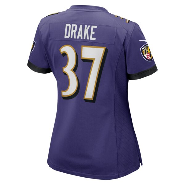 Women’s Baltimore Ravens Kenyan Drake Nike Purple Game Jersey