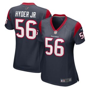 Women's Houston Texans Kerry Hyder Jr. Nike Navy Game Jersey