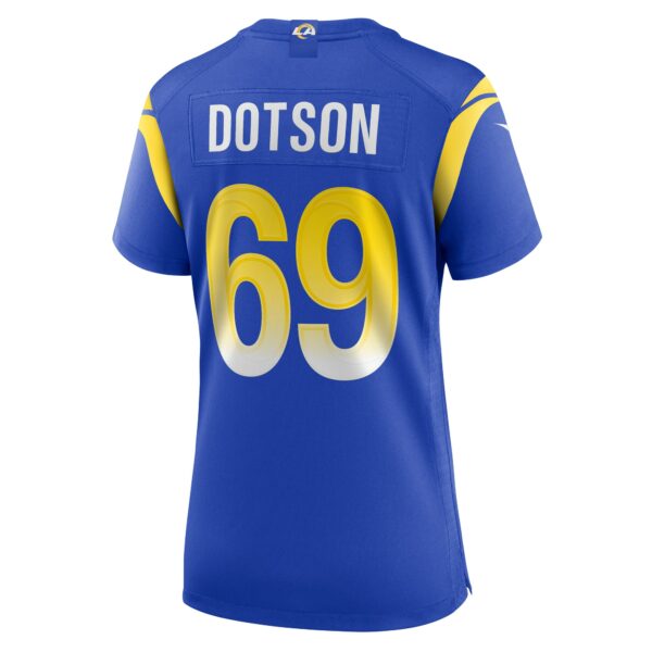 Women’s Los Angeles Rams Kevin Dotson Nike Royal Game Jersey