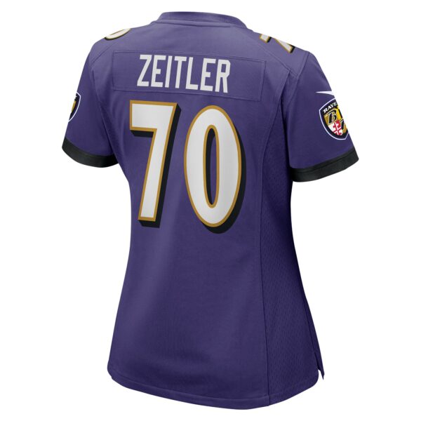 Women’s Baltimore Ravens Kevin Zeitler Nike Purple Game Jersey