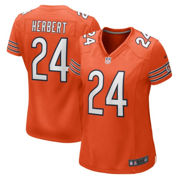 Women’s Chicago Bears Khalil Herbert Nike Orange Alternate Game Player Jersey