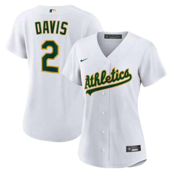 Women’s Oakland Athletics Khris Davis Nike White Home Replica Player Jersey