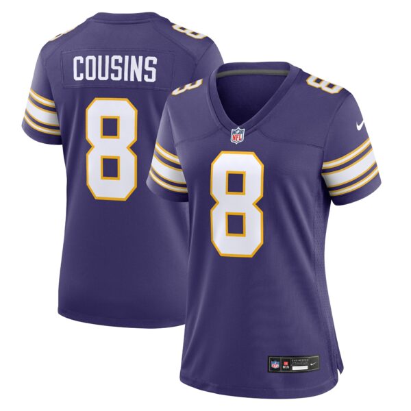 Women’s Minnesota Vikings Kirk Cousins Nike Purple Player Jersey