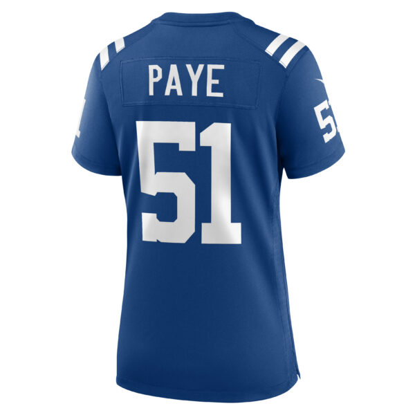 Women’s Indianapolis Colts Kwity Paye Nike Royal Game Jersey