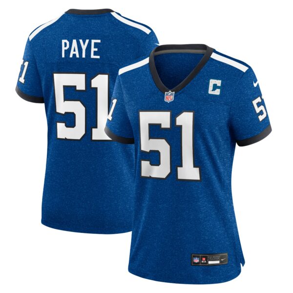 Women’s Indianapolis Colts Kwity Paye Nike Royal Indiana Nights Alternate Game Jersey