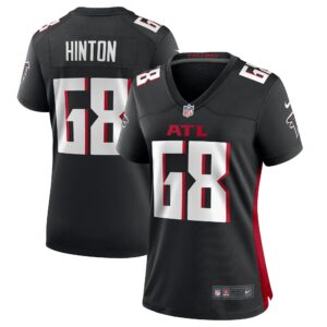 Women's Atlanta Falcons Kyle Hinton Nike Black Team Game Jersey