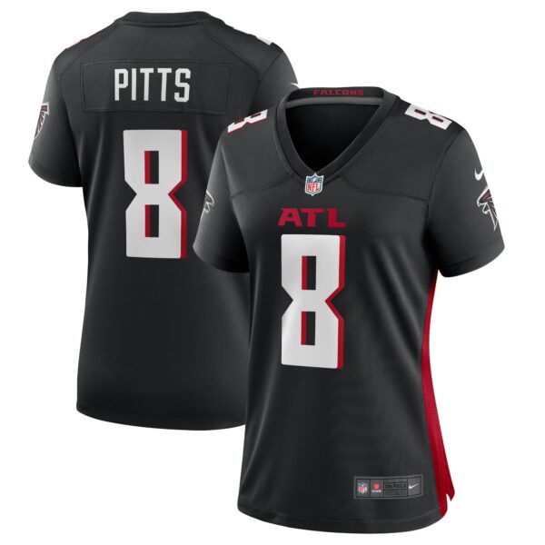 Women’s Atlanta Falcons Kyle Pitts Nike Black 2021 NFL Draft First Round Pick Player Game Jersey