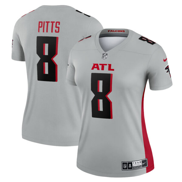 Women’s Atlanta Falcons Kyle Pitts Nike Gray Inverted Legend Jersey