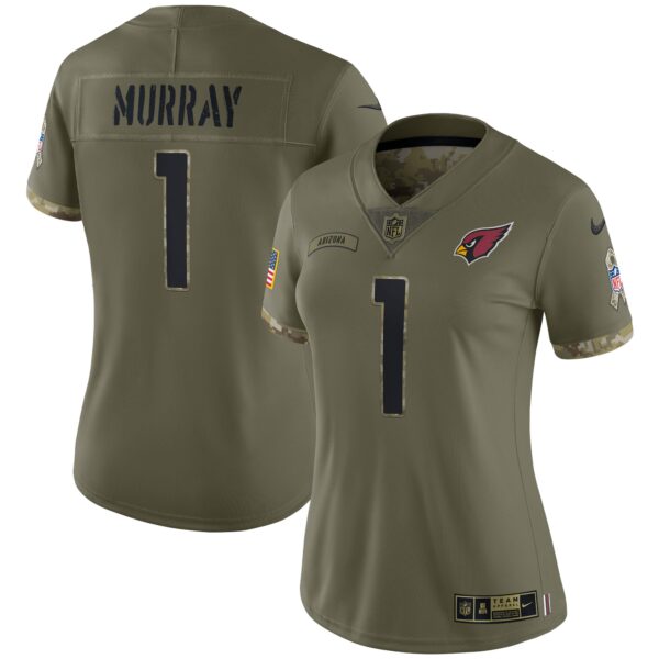 Women’s Arizona Cardinals Kyler Murray Nike Olive 2022 Salute To Service Limited Jersey