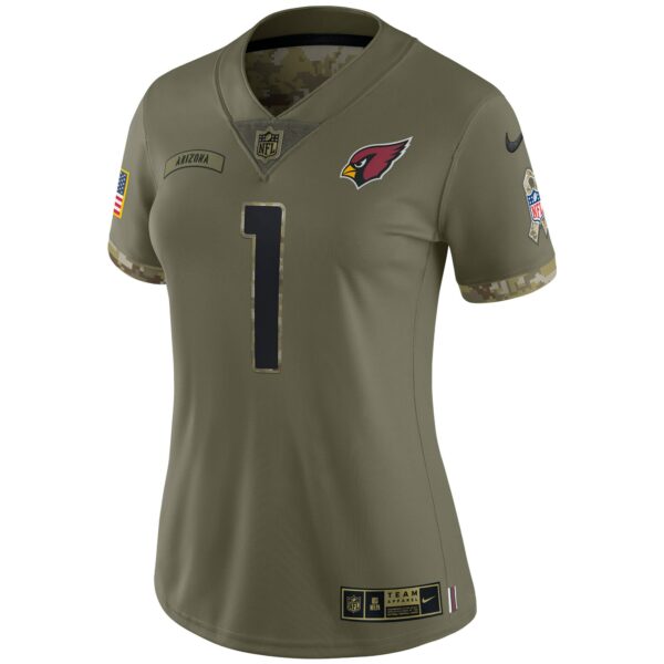 Women’s Arizona Cardinals Kyler Murray Nike Olive 2022 Salute To Service Limited Jersey