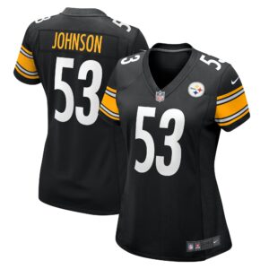 Women's Pittsburgh Steelers Kyron Johnson Nike Black Game Jersey