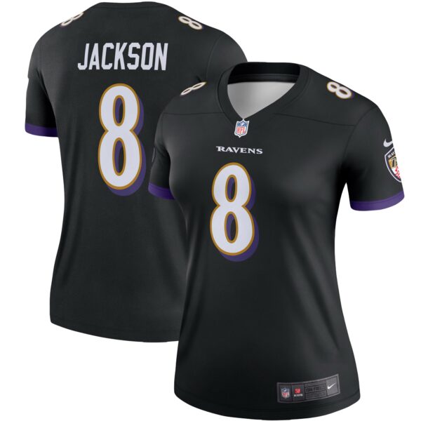 Women’s Baltimore Ravens Lamar Jackson Nike Black Legend Team Jersey