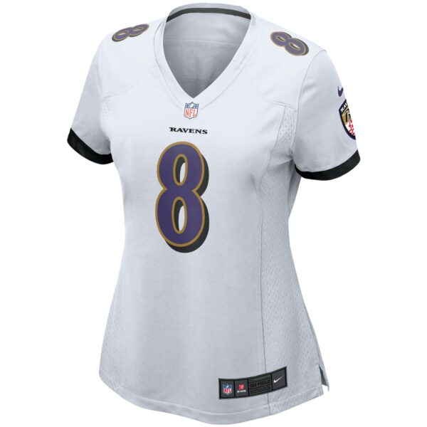 Women’s Baltimore Ravens Lamar Jackson Nike White Game Jersey