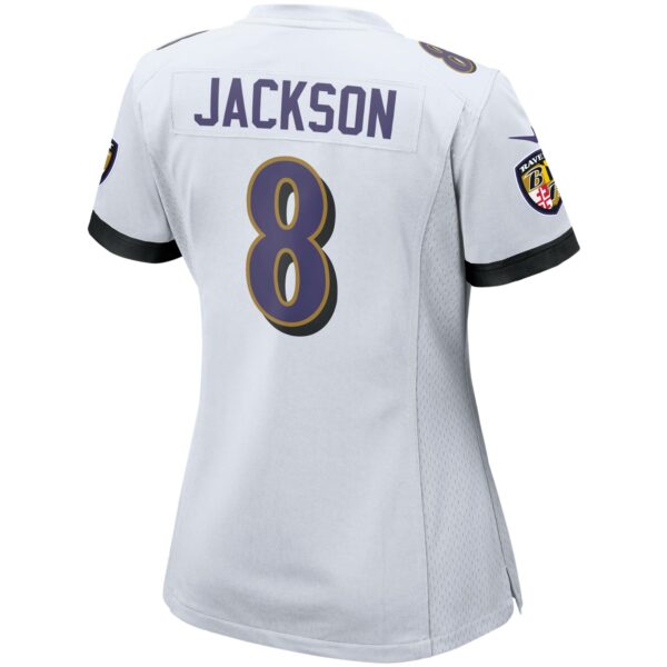 Women’s Baltimore Ravens Lamar Jackson Nike White Game Jersey