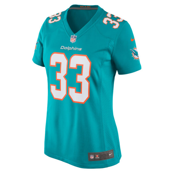 Women’s Miami Dolphins Lamical Perine Nike Aqua Home Game Player Jersey