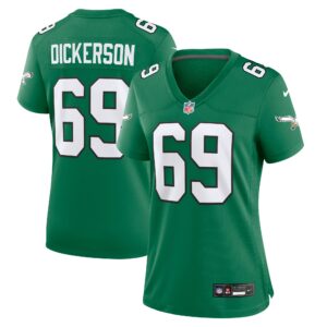 Women's Philadelphia Eagles Landon Dickerson Nike Kelly Green Alternate Game Jersey