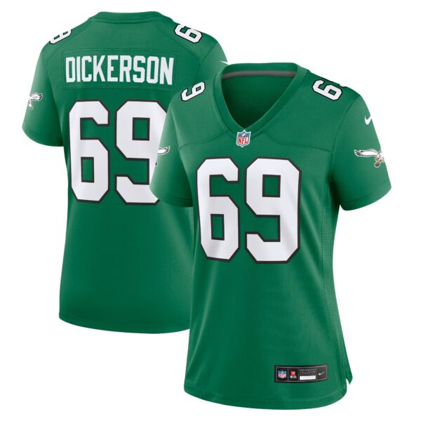 Women’s Philadelphia Eagles Landon Dickerson Nike Kelly Green Alternate Game Jersey