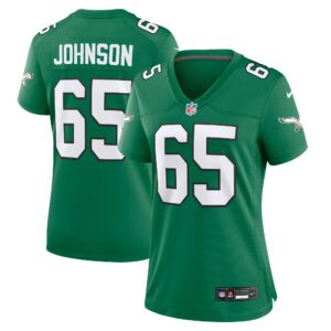 Women's Philadelphia Eagles Lane Johnson Nike Kelly Green Alternate Game Jersey