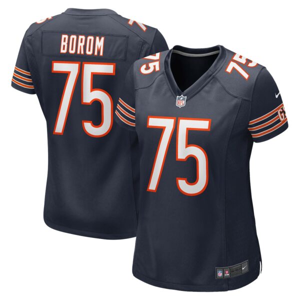 Women’s Chicago Bears Larry Borom Nike Navy Game Jersey