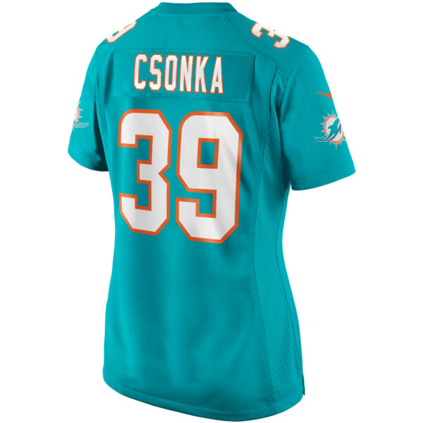 Women’s Miami Dolphins Larry Csonka Nike Aqua Game Retired Player Jersey