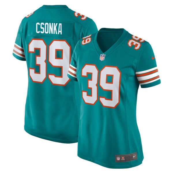 Women’s Miami Dolphins Larry Csonka Nike Aqua Retired Player Jersey