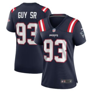 Women's New England Patriots Lawrence Guy Nike Navy Team Game Jersey