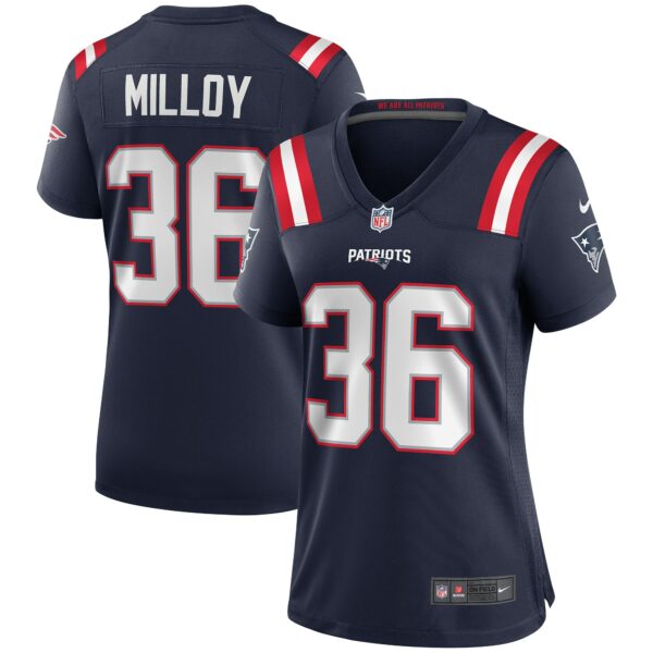 Women’s New England Patriots Lawyer Milloy Nike Navy Game Retired Player Jersey