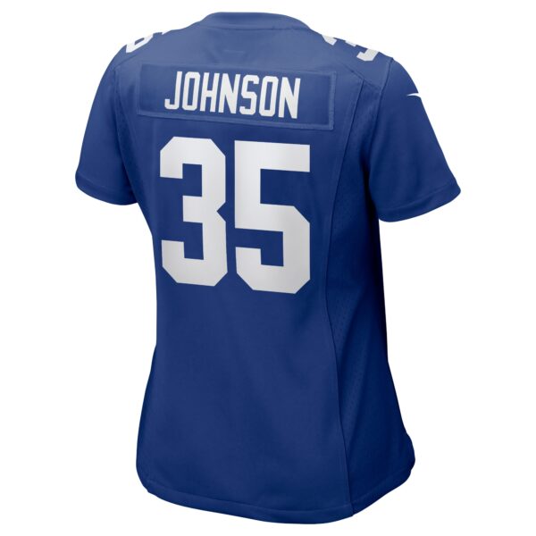 Women’s New York Giants Leonard Johnson Nike Royal Game Player Jersey