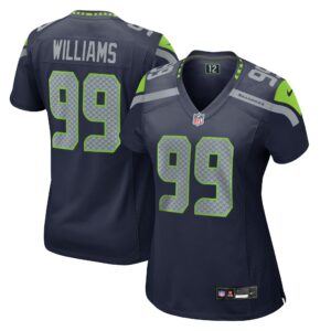 Women's Seattle Seahawks Leonard Williams Nike College Navy Game Jersey