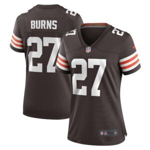 Women's Cleveland Browns Lorenzo Burns Nike Brown Team Game Jersey