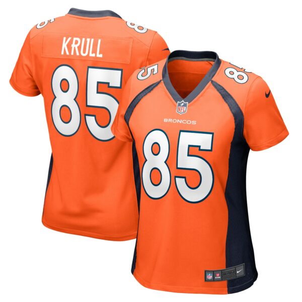 Women’s Denver Broncos Lucas Krull Nike Orange Team Game Jersey