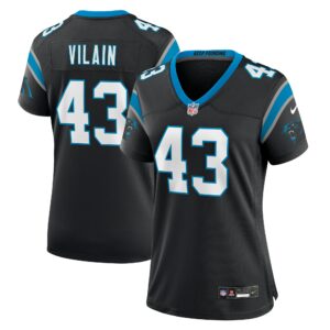 Women's Carolina Panthers Luiji Vilain Nike Black Game Jersey