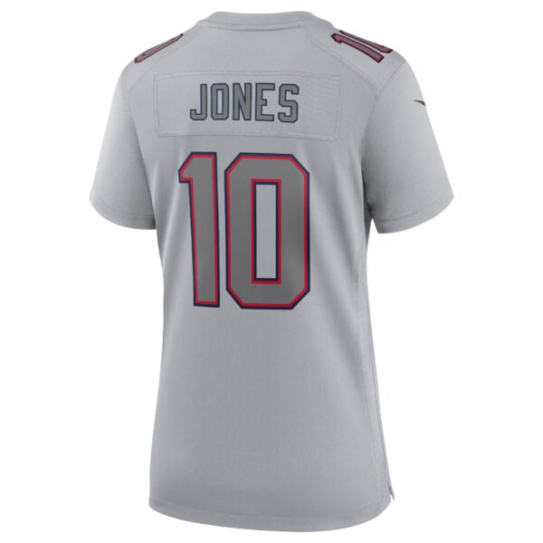 Women’s New England Patriots Mac Jones Nike Gray Atmosphere Fashion Game Jersey