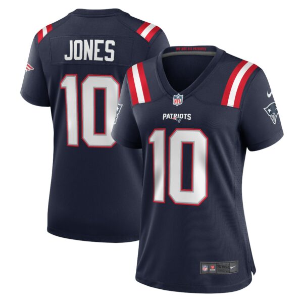 Women’s New England Patriots Mac Jones Nike Navy Team Game Jersey