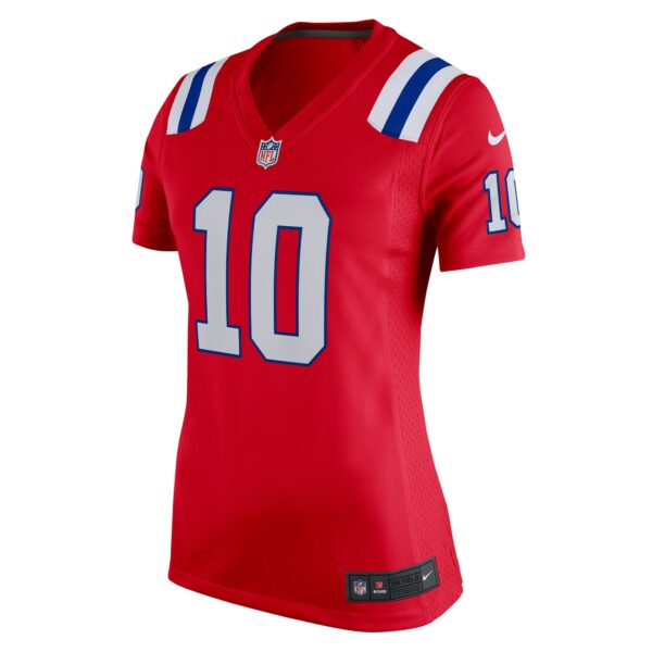 Women’s New England Patriots Mac Jones Nike Red Game Alternate Jersey