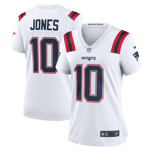 Women’s New England Patriots Mac Jones Nike White Game Jersey