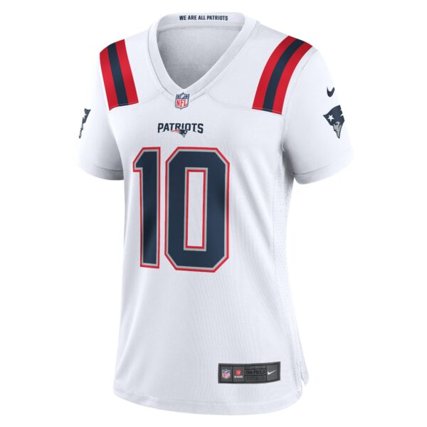 Women’s New England Patriots Mac Jones Nike White Game Jersey